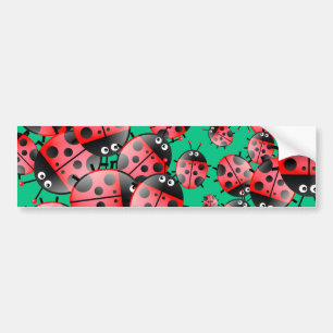 Ladybug Wallpaper Bumpersticker