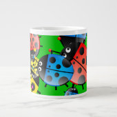 Ladybug Wallpaper Grote Koffiekop (Voorkant)