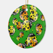 Ladybug Wallpaper Keramisch Ornament (Links)