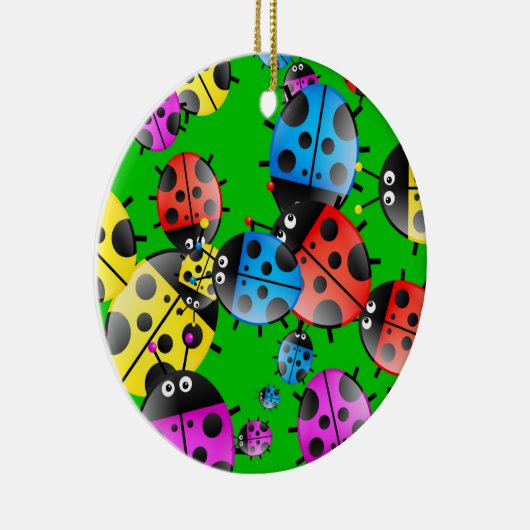 Ladybug Wallpaper Keramisch Ornament (Rechts)