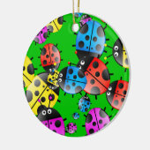 Ladybug Wallpaper Keramisch Ornament (Links)