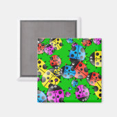 Ladybug Wallpaper Magneet (Voorkant / Achterkant)