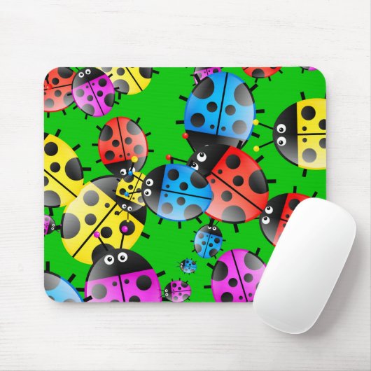 Ladybug Wallpaper Muismat (Met muis)