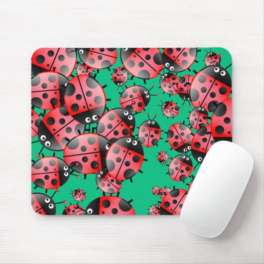 Ladybug Wallpaper Muismat (Met muis)