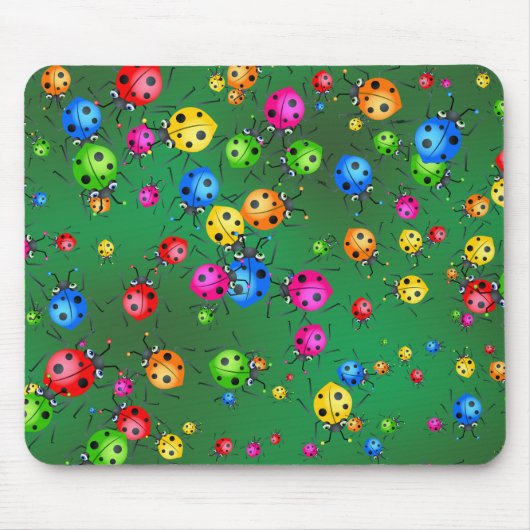 Ladybug Wallpaper Muismat (Voorkant)