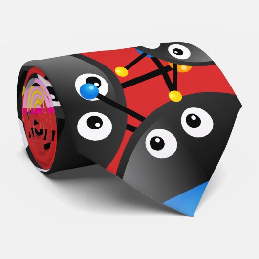 Ladybug Wallpaper Stropdas (Opgerold)