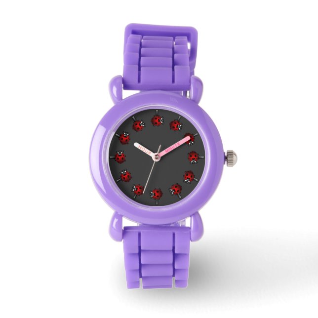 Ladybug Watch Cute Ladybird Wrist Watch Bug Gifts Horloge (Voorkant)