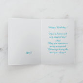 Ladybug waterverf :Happy Birthday 2025! Feestelijk Kaart (Binnen)