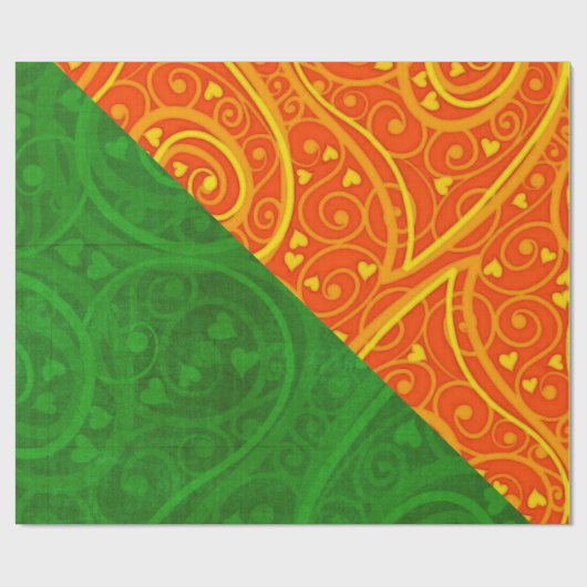 Ladybug Whimsey 3D Folk Art 2 Cadeaupapier (Vlak)