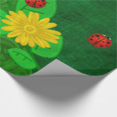 Ladybug Whimsey 3D Folk Art Cadeaupapier (Hoek)