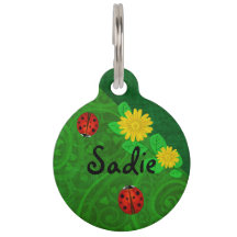 Ladybug Whimsey 3D Folk Art PETS NAAM