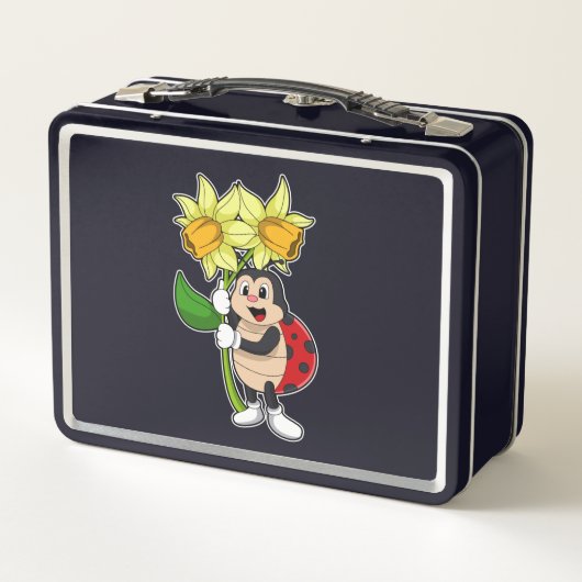 Ladybug with Flower Daffodil (Achterkant)