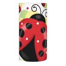 Ladybug Wrapped LED Candle