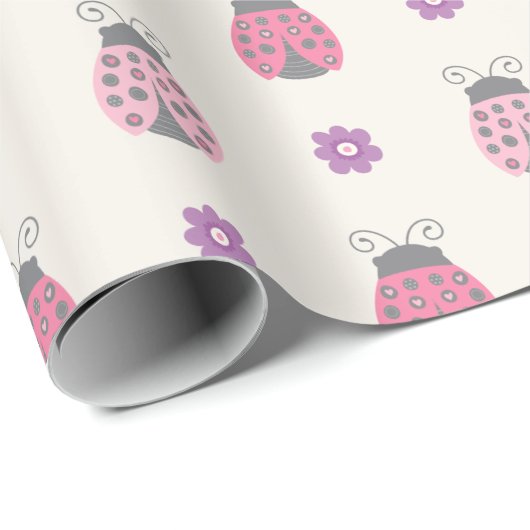 Ladybug Wrapping Paper Cadeaupapier (Rol Hoek)