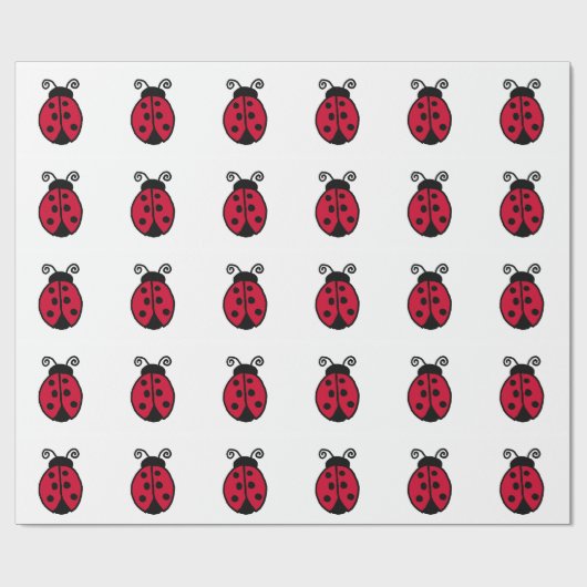 Ladybug Wrapping Paper Cadeaupapier (Vlak)