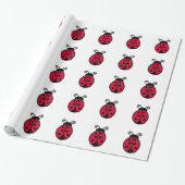 Ladybug Wrapping Paper Cadeaupapier (Uitgerold)