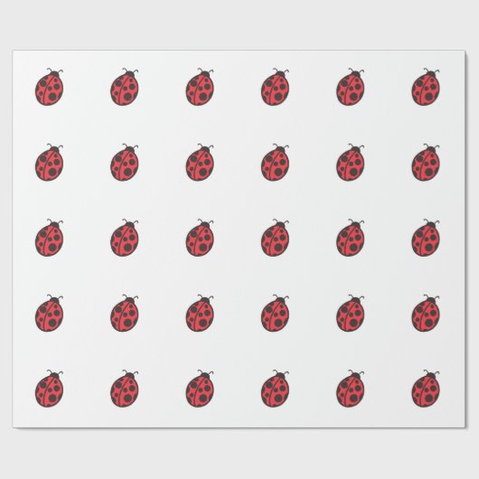 Ladybug Wrapping Paper Cadeaupapier (Vlak)