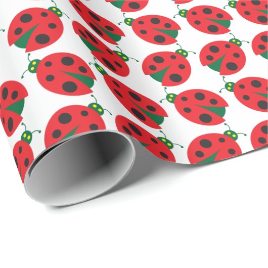 Ladybug Wrapping Paper Cadeaupapier (Rol Hoek)