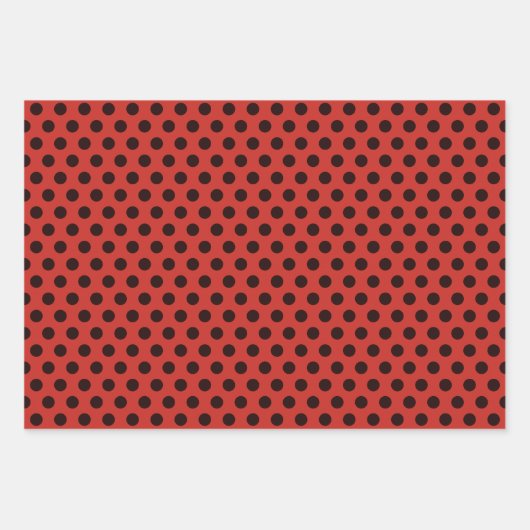 Ladybug Wrapping Papierset van 3 Inpakpapier Vel (Voorkant 2)