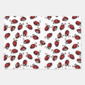 Ladybug Wrapping Papierset van 3 Inpakpapier Vel (Voorkant)