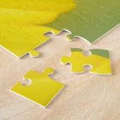 Ladybug Yellow Flower Photo Puzzle Legpuzzel (Zijkant)