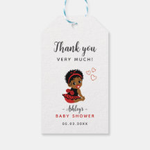 Ladybug Zwart Baby shower Favoriet Gift Labels