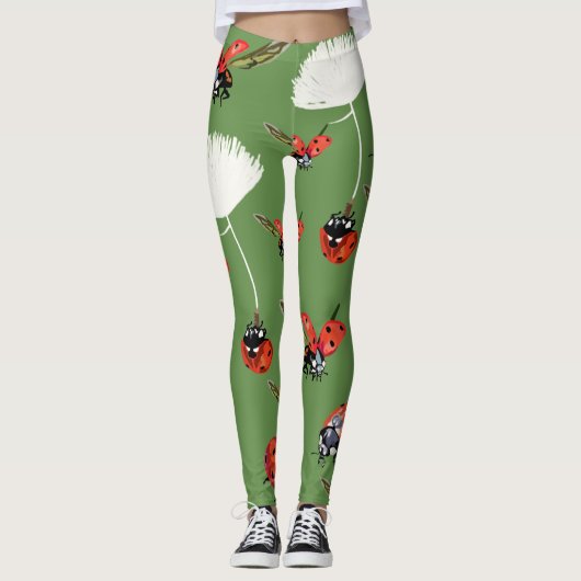 Ladybugs aangepaste Leggings (Voorkant)