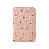 Ladybugs and Daisies Bath Mat (Voorkant Verticaal)