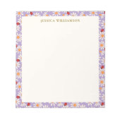 Ladybugs and Daisies Personalized Name Notitieblok (Voorkant)