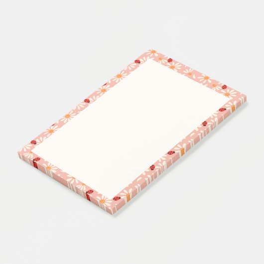 Ladybugs and Daisies Post-it® Notes (Schuin)