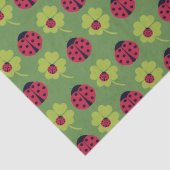 Ladybugs and Lucky Clover Tissuepapier (Detail)