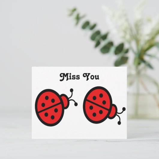 Ladybugs Art Briefkaart (Staand voorkant)