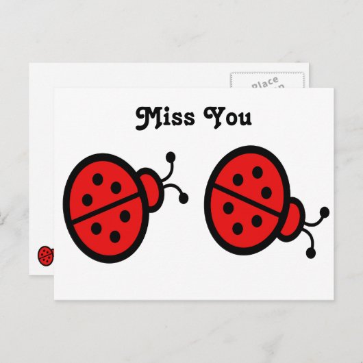 Ladybugs Art Briefkaart (Voorkant / Achterkant)