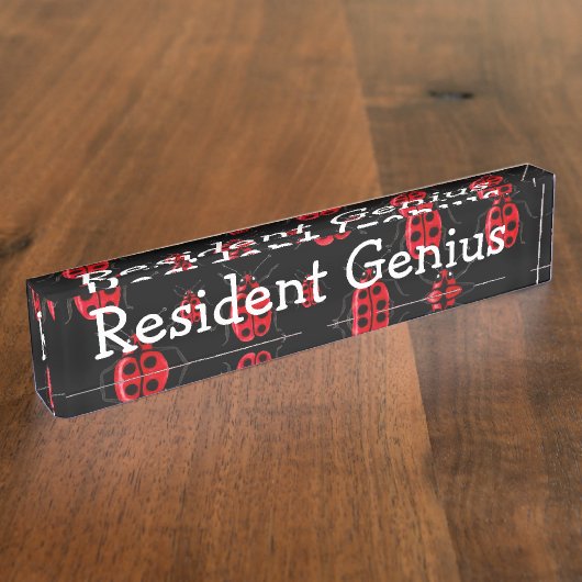 Ladybugs Art Naambordje (Zijkant)