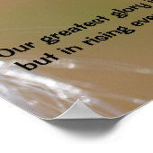 Ladybugs Attitude Inspirerend Confucius Quote Poster (Hoek)