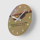 Ladybugs Attitude Inspirerend Confucius Quote Ronde Klok (Hoek)