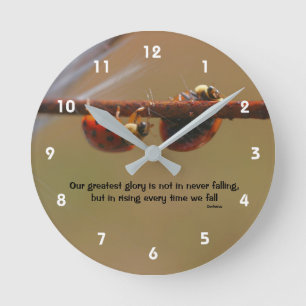 Ladybugs Attitude Inspirerend Confucius Quote Ronde Klok