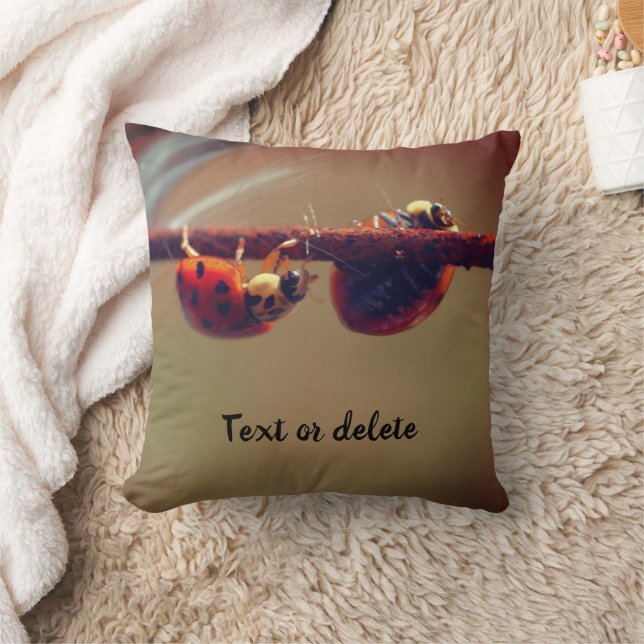 Ladybugs-balanceren op maat kussen (Deken)