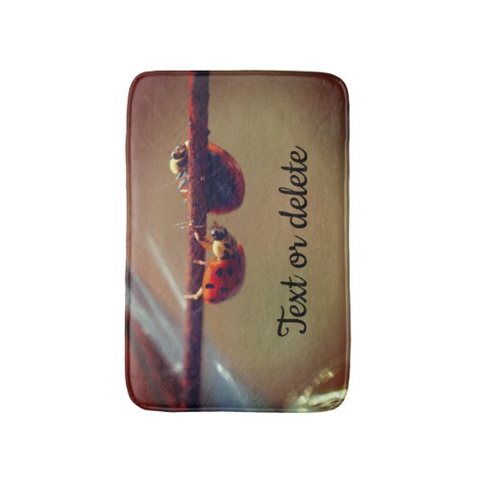 Ladybugs balanceren Sluiten Aangepast op Badmat (Voorkant Verticaal)