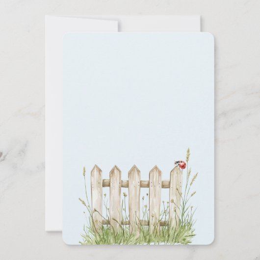 Ladybugs Birthday Kaart (Achterkant)