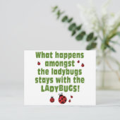 Ladybugs Briefkaart (Staand voorkant)
