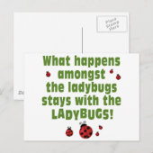 Ladybugs Briefkaart (Voorkant / Achterkant)