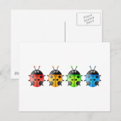 Ladybugs Briefkaart (Voorkant / Achterkant)