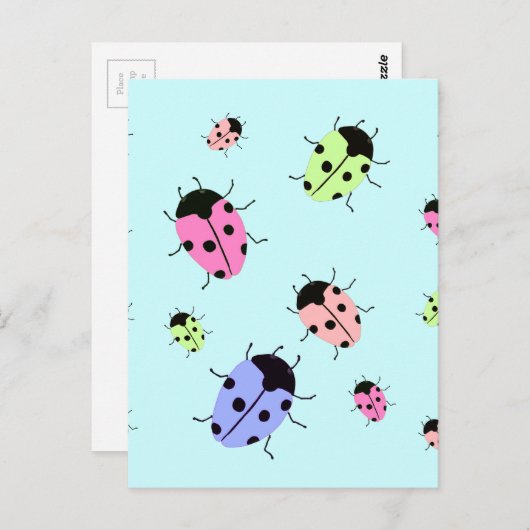 LADYBUGS BRIEFKAART (Voorkant / Achterkant)