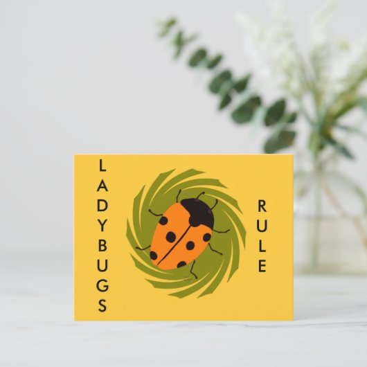 Ladybugs Briefkaart (Staand voorkant)