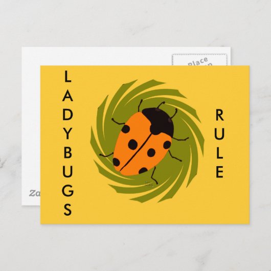 Ladybugs Briefkaart (Voorkant / Achterkant)