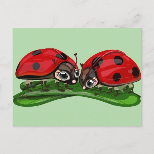 Ladybugs briefkaart (Voorkant)