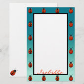 Ladybugs Briefpapier (Voorkant / Achterkant)