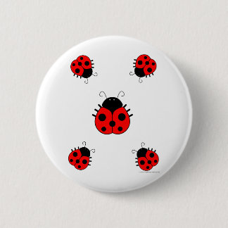 Ladybugs-Button Ronde Button 5,7 Cm
