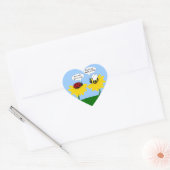 Ladybug's Crush op een Bumble Bee Stickers (Envelop)